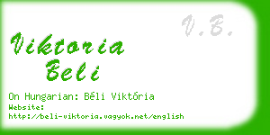 viktoria beli business card