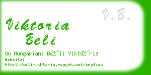 viktoria beli business card